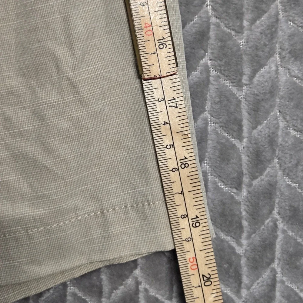 RVCA Mens Size 33 Khaki Hybrid Dual Purpose Trunks Walk shorts Tan Stretch
